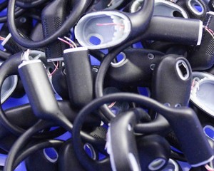 How is the liquid silicone shell of wireless Bluetooth earphones produced?